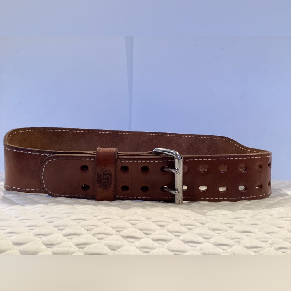 Vintage Altus Leather Weight Power Belt L